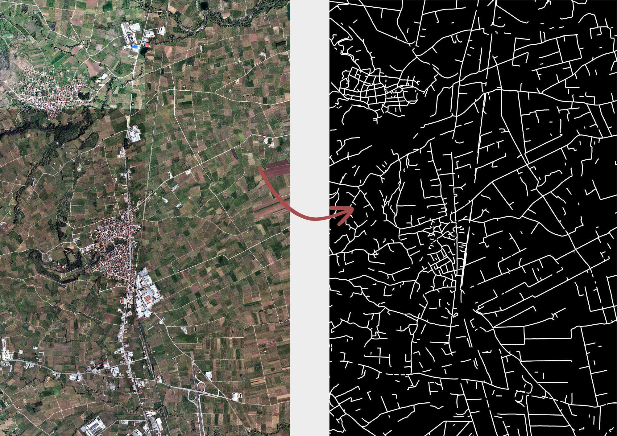 Image to road network prediction